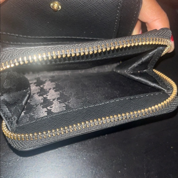 Karl Lagerfeld Black Wallet with Gold Accents - Picture 5 of 9